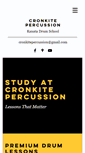 Mobile Screenshot of cronkitepercussion.com